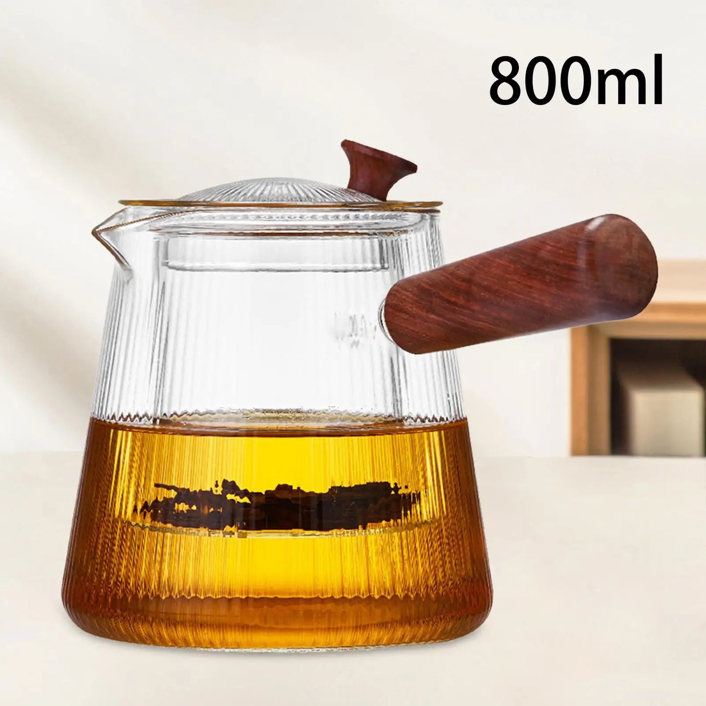 Elegant Glass Teapot Infuser Set - Modern Tea Brewer for Home And Outdoors