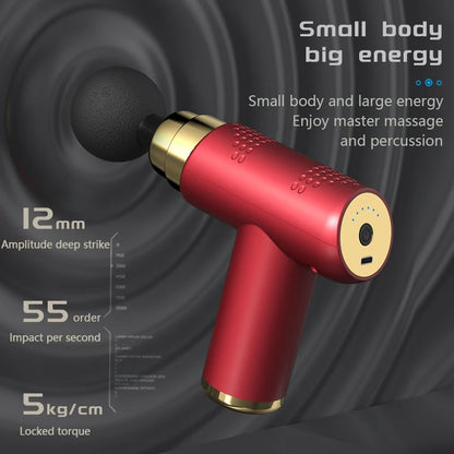 Portable Massage Gun Fascial Gun Muscle Relaxation Electric Massager Pain Relief Body Thin Waist and Leg Fitness Equipment