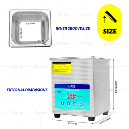 [Ships from UK ] AIPOI Ultrasonic Cleaner 800ml 2L 3.2L 6.5L 10L 15L 22L 30L Home Appliance