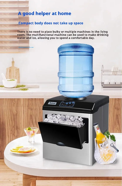 Bullet Ice Maker Electric Commercial or Homeuse Countertop Automatic Making Machine Cube Making Machine Round 25kg 1.5KG/150pcs