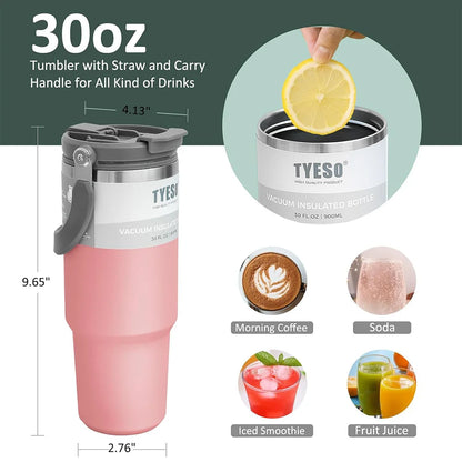 Thermos Bottle Stainless Steel 900ML Portable Ice Cup Double-Layer Insulation Travel Sports Water Bottle Insulated Water Bottle