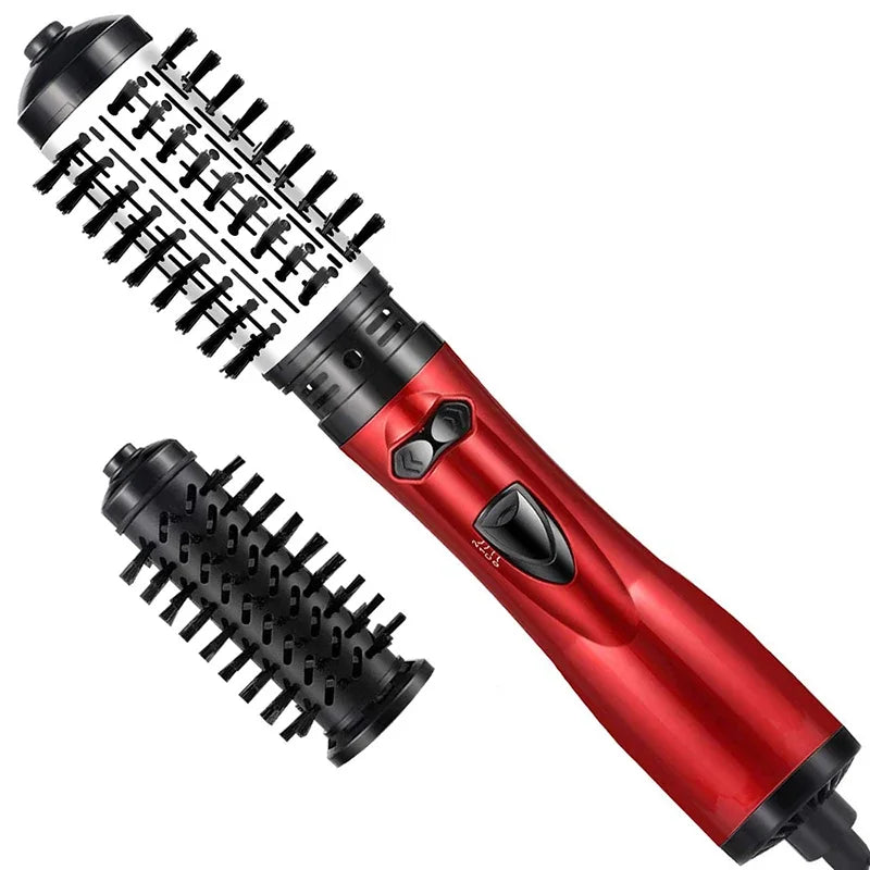 Hot Air Brush Design 3-In-1 Rotating Electric Hair Straightener Curling Comb Roller One-Step Electric Ion Hair Brush Hot comb