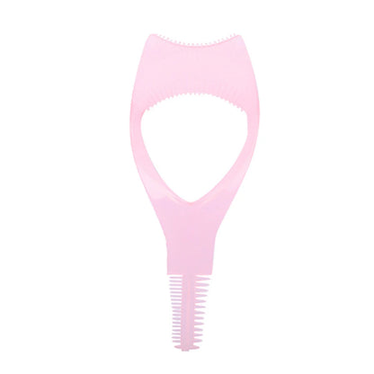 3 In 1 Mascara Applicator Shield Multi-function Mascara Helper Eyelash Curler Applicator Comb Guide Helper Creative Makeup Tool