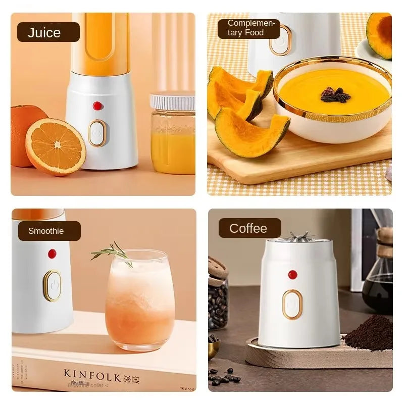 Rechargeable Mixers Fresh Fruit Juicers USB Portable Juice Bottle Mini Fast Electric Blender Smoothie Milkshake Juice Maker