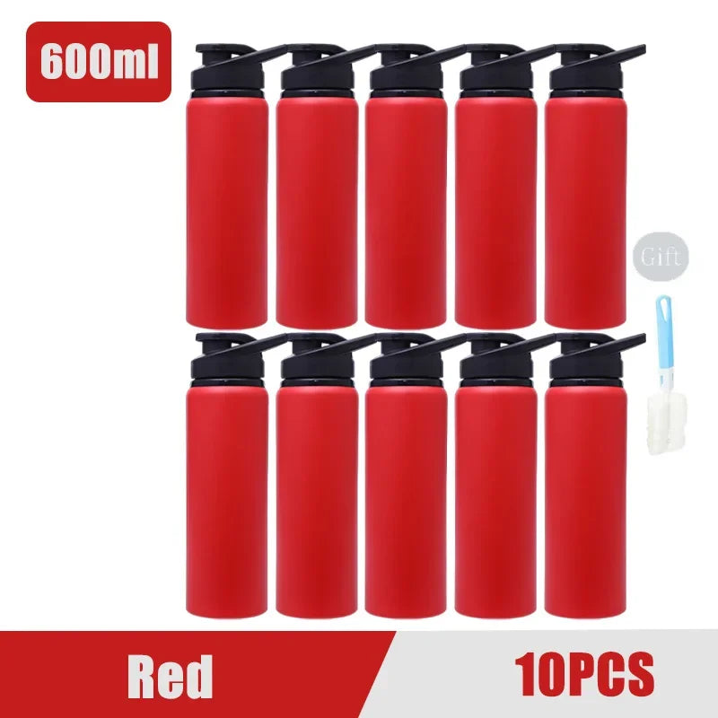 Portable Stainless Steel Water Bottle Bicycle Riding Drinking Water Bottle Outdoor Sport Travel Mug Metal Stainless Steel Bottle