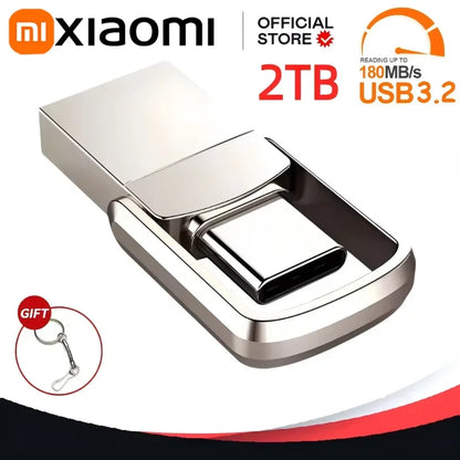 Xiaomi U-Disk USB 3.2 Type-C Interface Mobile Phone Computer Mutual Transmission Portable USB Memory 2TB 1TB 512GB 2025 NEWEST