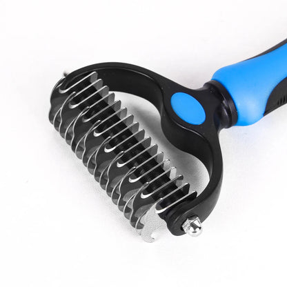 1pc Pet Grooming Brush Double Sided Shedding and Dematting Undercoat Rake Comb  Dogs and Cats Puppy accessories Hot comb Comb