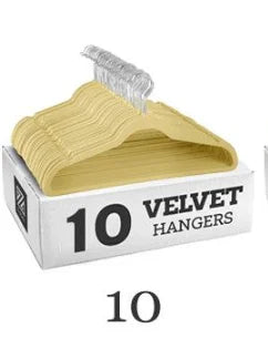 Velvet Non-Slip Hanger 10 Pieces Flocking Multifunctional Anti-Slip Clothes Hangers Wrinkle Resistant Adult Plastic Hanger Stand