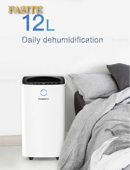 12L/D Dehumidifier Humedad Absorbedor Air Purifier Bedroom Small Mute Negative Ion Energy Saving