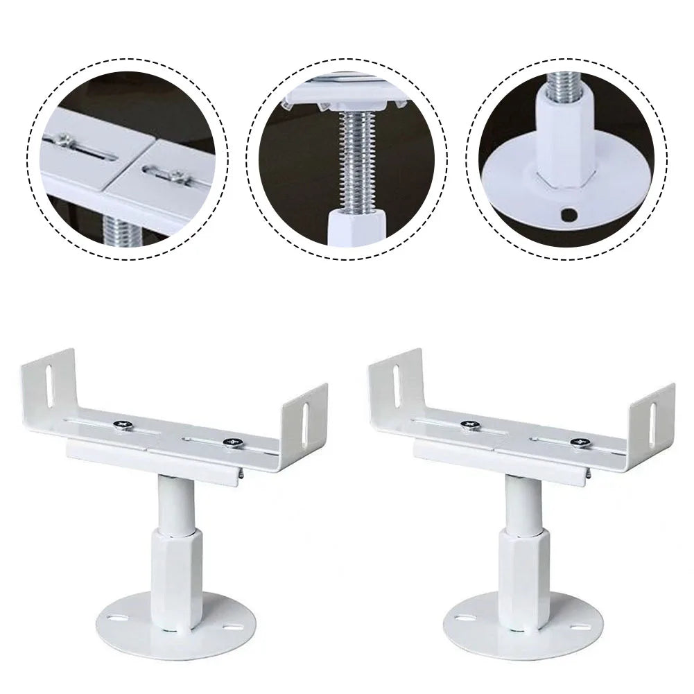 2Pcs Radiator Bracket Aluminum Floor Bracket Adjustable Radiator Feet Bracket 8-13cm High Household Radiator Fixed Bracket