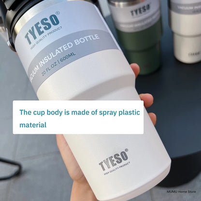 Tyeso Tumbler Coffee Cup Stainless Steel Vacuum Thermal Insulated Mug Large Capacity Double Drink Car Water Bottle Travel Mug