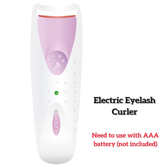 Electric Eyelash Curler Pink Lasting And Portable Shaping Curling Eyelash Clip Charging Model Fast Heating