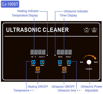 30L Industrial Ultrasonic Cleaner 900w Long Tank Driver Motherboard Automotive Metal Ultra Sonic Cleaner Vinyl Records Washer