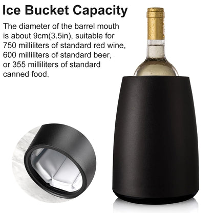 1 Pc Portable Wine Cooler Ice Bucket Wine Bottle Cooler Bags Bar Freezer Ice Bags Fast Cooling Champagne Removable Cooling Jugs