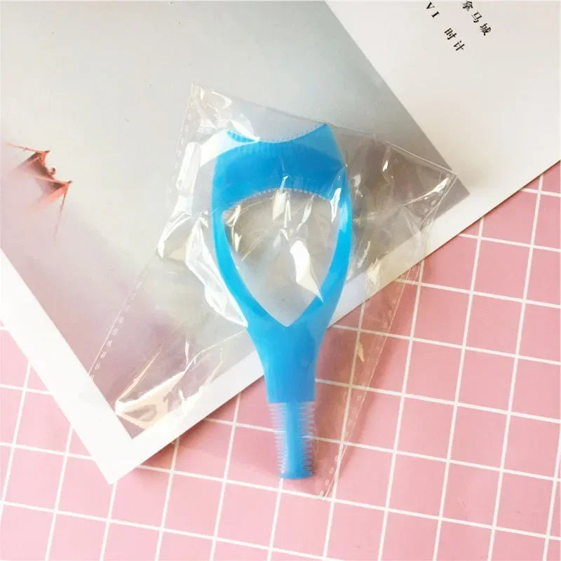 3 In 1 Eyelash Tools Makeup Mascara Shield Guard Curler Applicator Comb Guide Card Makeup Tool  3 Colors Beauty Cosmetic Tool