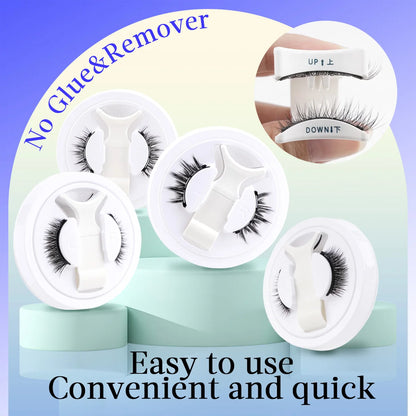 New 1 Pair Magnetic Eyelashes Set Fluffy Mink Lashes 5 Styles Reusable Magnetic Eyelash and Tweezers Kit Lash Extensions Makeup