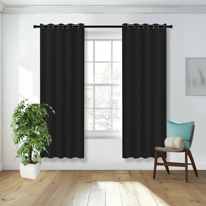 1PC 90% Blackout Curtain for Bedroom Living Room Window Screen Thermal Insulated Grommet Panels Light Reducing Shade Drapes