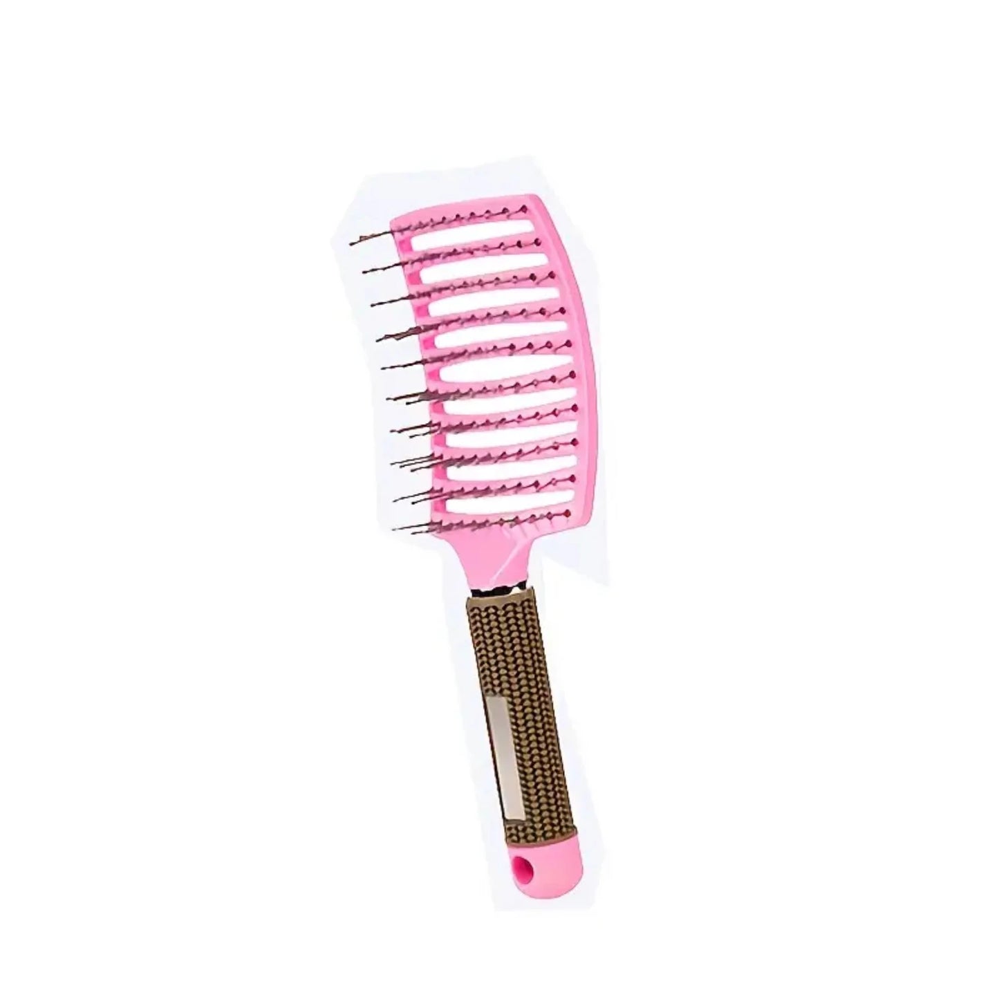 Top High Cranial Smooth Big Curved Hairdressing Comb with Bristle for Straight, Plastic Curly Hair Wig Comb and Hair Massage