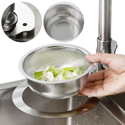 1/2 PCS Stainless Steel Hanging Sink Strainer Dry And Wet Separation Colander Drain Basket Drain Rack for Filter Kitchen Waste