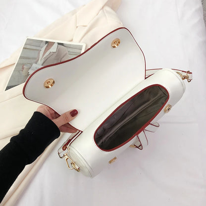 Women's Saddle Bag Brands Luxury Designer Purses and Handbag High Quality 2023 Black White Brown Khaki Shopper Shoulder Bag