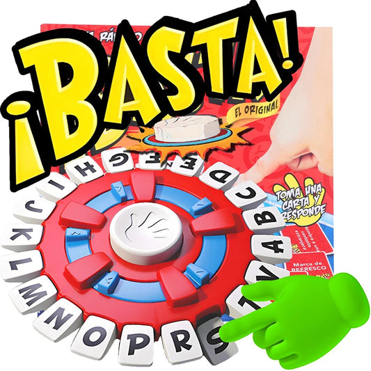 New Children's Educational Table Game English Spanish Tapple Crazy Alphabet Game Parent-Child Interactive Turntable Family Game