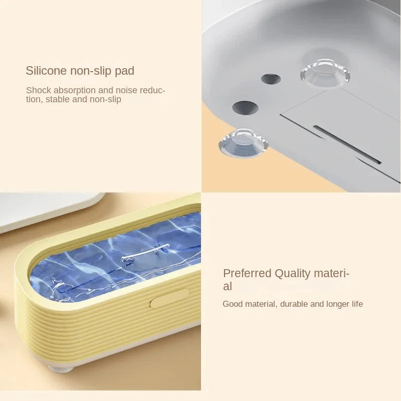 Xiaomi Multi Functional Cleaning Machine High Frequency Vibration Jewelry Glasses Cleaner Portable Mini Electric Cleaning Box