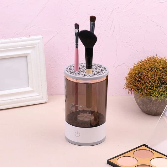 Automatic Electric Makeup Brush Cleaner USB Charging Makeup Brush Cleaning Tools Dryer Automatically Cleaning Makeup Brushes Set