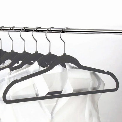 NEW Laundry Storage & Organization Heavy Duty Non Slip Velvet Clothing Hanger, 100 Pack, Gray