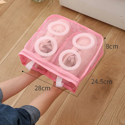 3pcs/set Mesh Laundry bag Washing Machine Shoes Bag Travel Storage bags Portable Anti-deformation Protective Clothes organizer