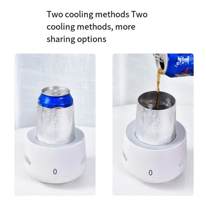 USB Mini Refrigerator Beverage Fast Cooler Cup Beer Bottle Can Water Soda Drinks Cooling Mug Ice Car Home Refrigeration Cup