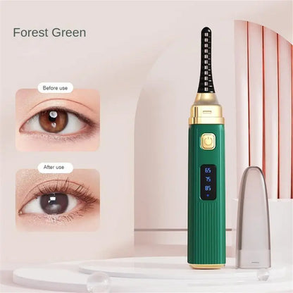 USB Electric Heated Eyelash Curler Intelligent Temperature Control Styling Make Up Eyelashes Curl Lasting Lash Curler Tool