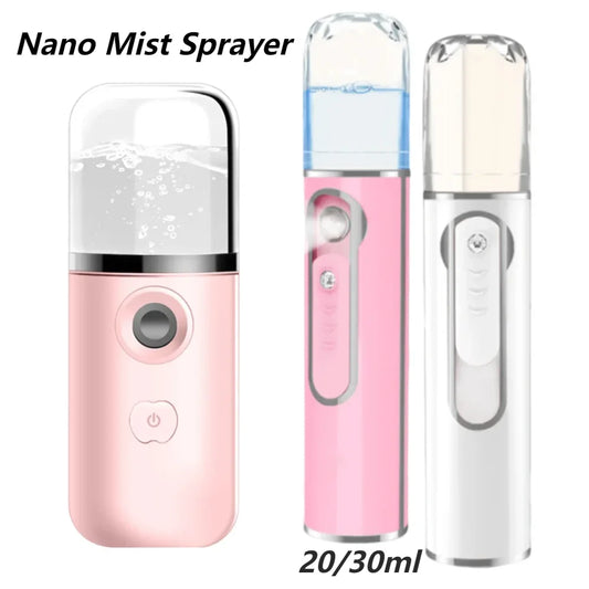 Nanomister Lashes Sprayer Nebulizer Machine For Eyelashes Mini Face Steamer Sprayer Portable Hydrating Nanometer Mist Nebulizer