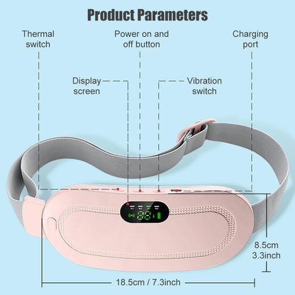 Period Pain Relief Device Menstrual Heating Portable Heating Pad Self Massage Period Cramp Massager Colic Belt Massage Products