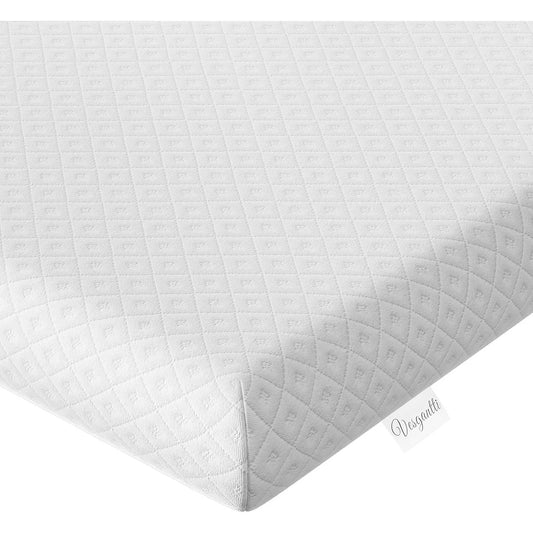 2 Inch Memory Foam Mattress Topper , Gel Infused Memory Foam Bed Topper with Removable and Washable Cover