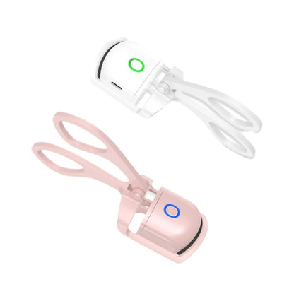 Electric Heated Eyelash Curler 24 Hours Long Lasting Naturally Eyelashes Electric Heated Eyelash Curler with Flexible Silicone