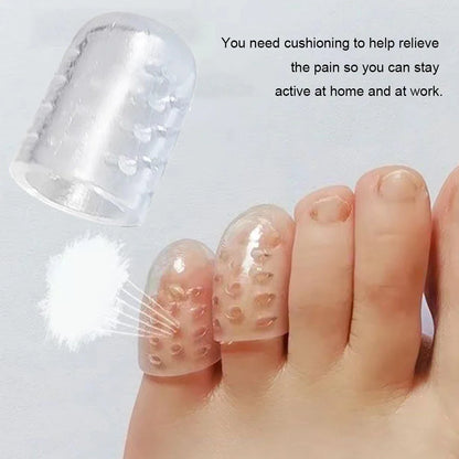 20-2pc Toe Covers Silicone Toe Caps Anti-Friction Breathable Toe Protector Prevents Blisters Toe Caps Cover Protectors Foot Care