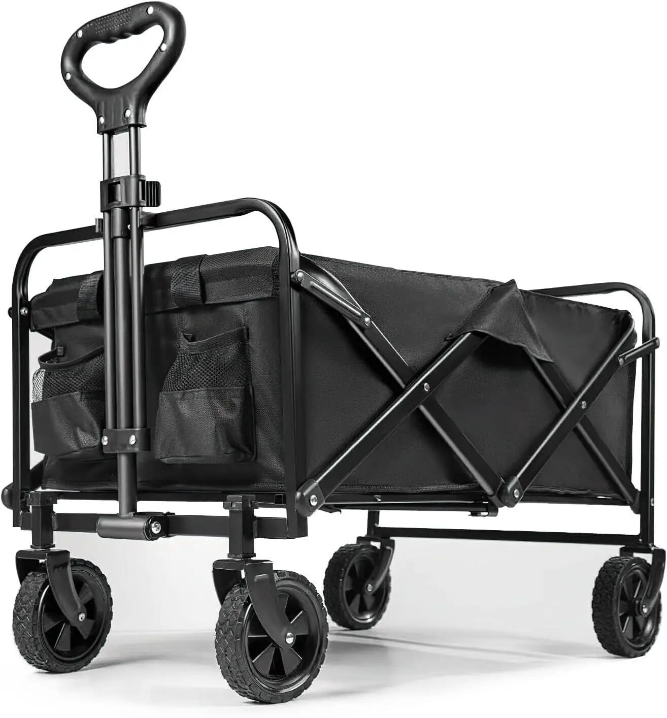 Outdoor foldable camping trolley pulling trolley heavy duty festival trolley beach car garden trolley shopping basket carrier