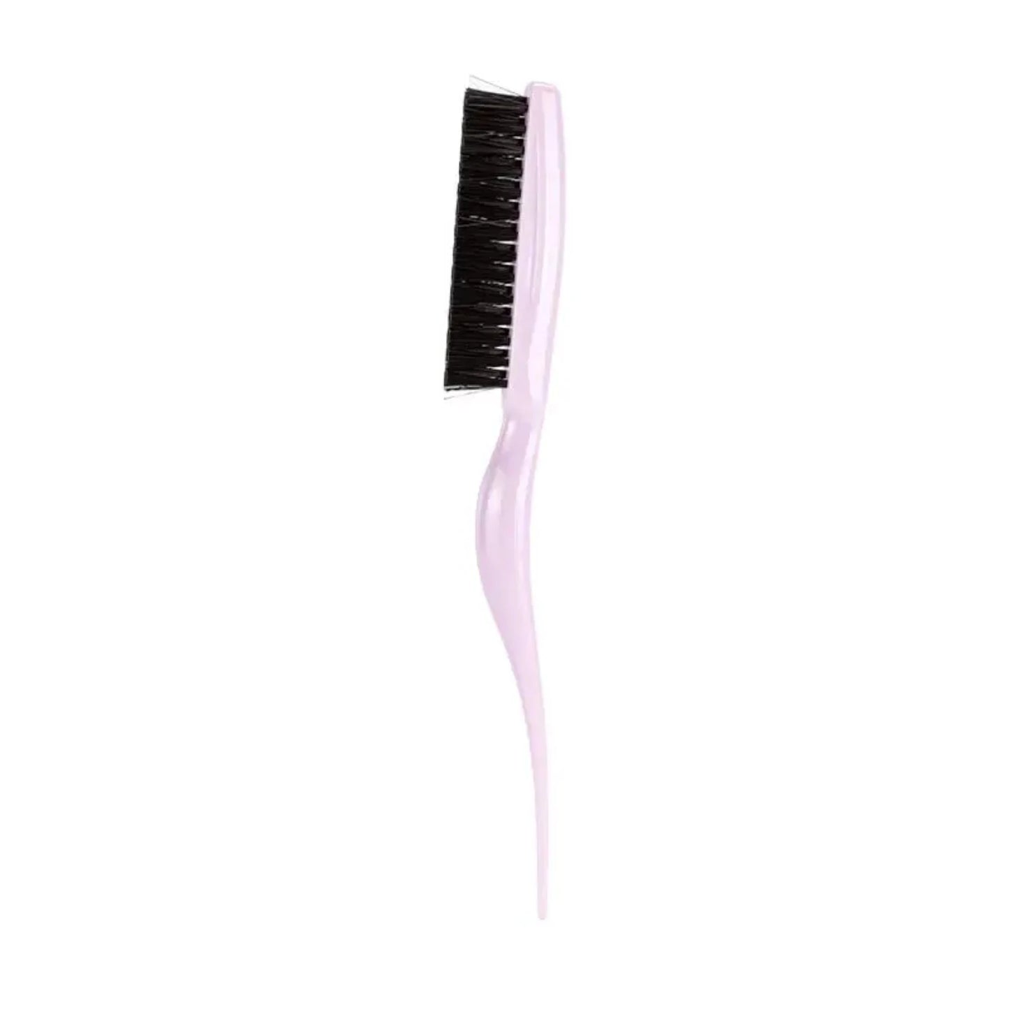 Professional Handle Triplex Comb with Row Brush Bristles for Salon Hairbrush with Pointed Tail