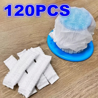 120/60/30pcs Disposable Vacuum Cleaner Filter Element Protective Cover - Washable Non-woven Fabric for Handheld Vacuum Cleaner