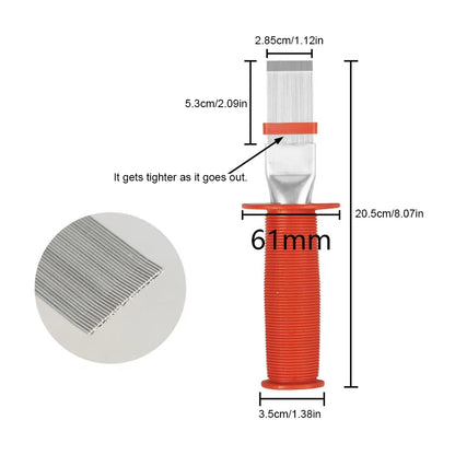 Universal Refrigeration HVAC Fin Comb Straightening Cleaning Brush Condenser Radiator Fin Brush Cleaner Radiator Repair Tool