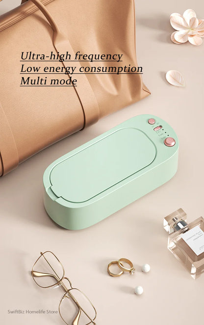 Xiaomi MIJIA Clean Ultrasonic Cleaner 550ml Portable Household Cleaning Machine Jewelry Cleaner Machine Ring Glasse Makeup Brush