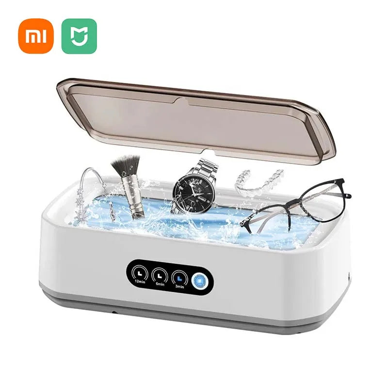 Xiaomi Ultrasonic Cleaner 650ML Adjustable Large Capacity Fast Powerful Jewelry Brace Glasses Jewelry Cleaning Machine Household