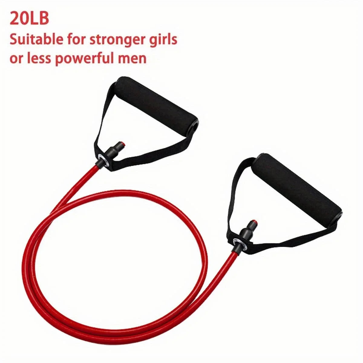 1pc 5 Levels Resistance Bands (suitable Beginner) With Handles Yoga Pull Rope Elastic Fitness Exercise Tube Band For Home Workou