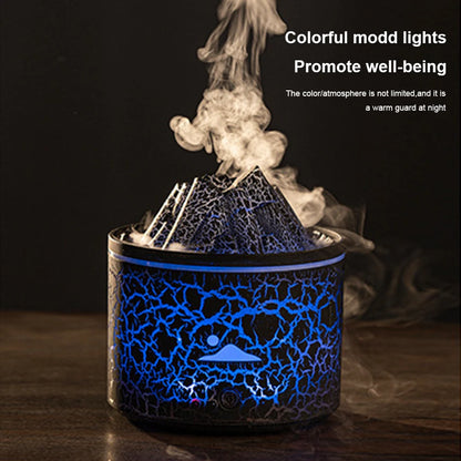 180ml Cool Mist Humidifier Multifunctional Volcano Air Humidifier Fragrance Oil Diffuser Jellyfish Mist for Bedroom Office Yoga