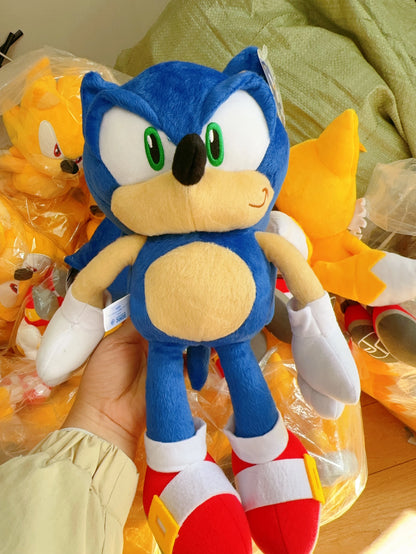 40cm Original Sonic Plush Toy Blue Shadow Sonico Peluche Soft Stuffed Toys Cotton Anime Sonical Plush For Children Birthday Gift