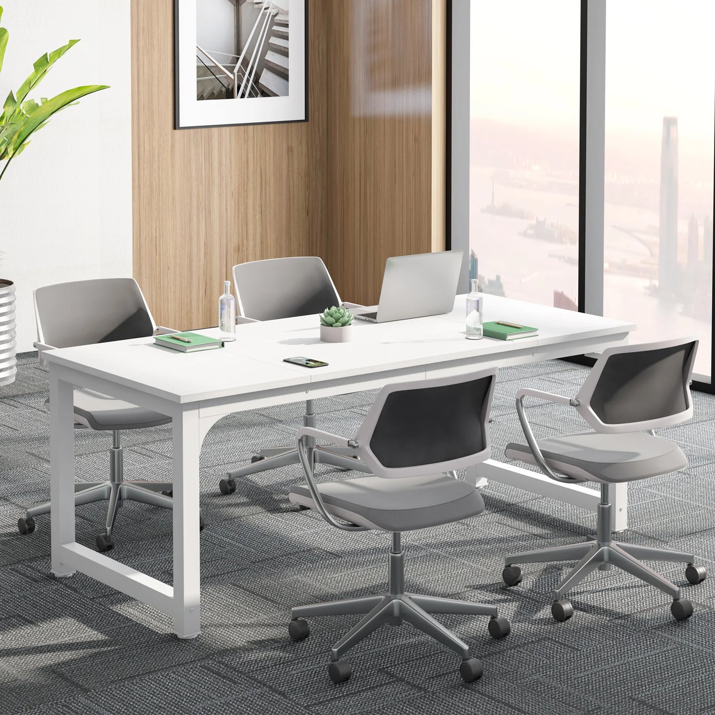 Tribesigns Modern Computer Desk Large Office Desk Computer Table Study Writing Desk Workstation for Home Office