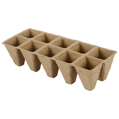 10/20Pcs Seed Starter Tray 10 Cells Biodegradable Pots Seedling Germination Trays Plant Starter Trays for Garden Balcony Plants