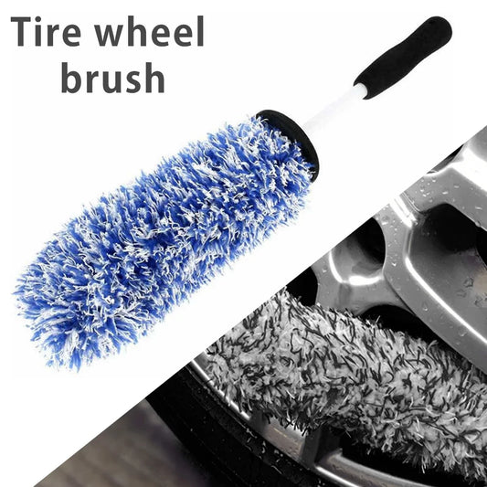 Car Wheel Tire Rim Detailing Cleaning Brush Microfiber Auto Care Washing Tool