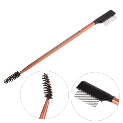 1PC Eyelash Comb Eyebrow Lash Brush Cosmetics Lash Separator Stainless Steel Professional Makeup Eyelash Brush Makeup Cosmetic T