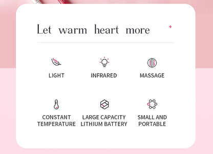 Electric Period Massager Cramp Warm Palace Belt for Menstrual Colic Relief Pain Waist Stomach Abdominal Vibrating Heating Belt